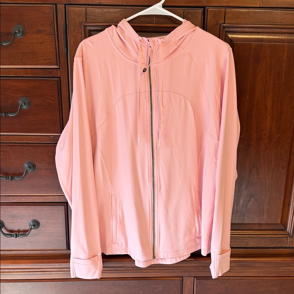 Lululemon Pink Full Zip Define Jacket With Hood, Size 20